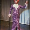 George Hearn in a purple gown in a scene from the Broadway musical "La Cage Aux Folles." (New York)