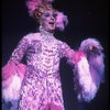 George Hearn in drag in a pink maribou costume in a scene from the Broadway musical "La Cage Aux Folles." (New York)
