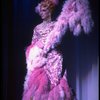 George Hearn in drag in a pink maribou costume in a scene from the Broadway musical "La Cage Aux Folles." (New York)