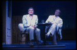 L-R) Gene Barry and George Hearn in a scene from the Broadway musical "La Cage Aux Folles." (New York)