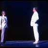 R-L) Gene Barry and George Hearn in a scene from the Broadway musical "La Cage Aux Folles." (New York)