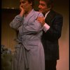R-L) Gene Barry and George Hearn in a scene from the Broadway musical "La Cage Aux Folles." (New York)