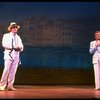 R-L) Gene Barry and George Hearn in a scene from the Broadway musical "La Cage Aux Folles." (New York)