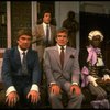 R-L) William Thomas, Jr., Gene Barry, John Weiner and George Hearn in a scene from the Broadway musical "La Cage Aux Folles." (New York)