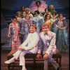 L-R) George Hearn and Gene Barry w. dancers in drag in a scene from the Broadway musical "La Cage Aux Folles." (New York)