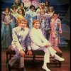 L-R) George Hearn and Gene Barry w. dancers in drag in a scene from the Broadway musical "La Cage Aux Folles." (New York)