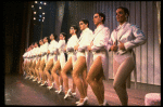 Dancers in drag in a scene from the Broadway musical "La Cage Aux Folles." (New York)