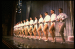 Dancers in drag in a scene from the Broadway musical "La Cage Aux Folles." (New York)