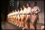 Dancers in drag in a scene from the Broadway musical "La Cage Aux Folles." (New York)