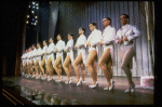 Dancers in drag in a scene from the Broadway musical "La Cage Aux Folles." (New York)