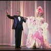 L-R) Gene Barry and George Hearn (in drag) in a scene from the Broadway musical "La Cage Aux Folles." (New York)