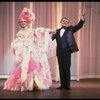 L-R) Gene Barry and George Hearn (in drag) in a scene from the Broadway musical "La Cage Aux Folles." (New York)