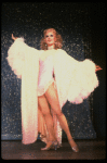 A dancers in drag in a scene from the Broadway musical "La Cage Aux Folles." (New York)