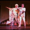 R-L) Gene Barry and George Hearn (in drag) in a scene from the Broadway musical "La Cage Aux Folles." (New York)