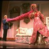 L-R) Gene Barry and William Thomas, Jr. (in drag) in a scene from the Broadway musical "La Cage Aux Folles." (New York)