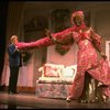 L-R) Gene Barry and William Thomas, Jr. (in drag) in a scene from the Broadway musical "La Cage Aux Folles." (New York)