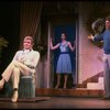 L-R) Gene Barry, Leslie Stevens and John Weiner in a scene from the Broadway musical "La Cage Aux Folles." (New York)
