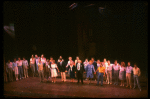 Cast taking a curtain call from the Broadway musical "La Cage Aux Folles." (New York)