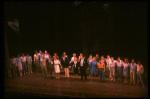 Cast taking a curtain call from the Broadway musical "La Cage Aux Folles." (New York)