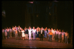 Cast taking a curtain call from the Broadway musical "La Cage Aux Folles." (New York)