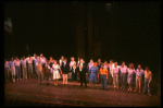Cast taking a curtain call from the Broadway musical "La Cage Aux Folles." (New York)