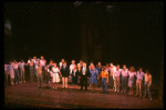 Cast taking a curtain call from the Broadway musical "La Cage Aux Folles." (New York)