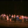Cast taking a curtain call from the Broadway musical "La Cage Aux Folles." (New York)