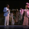 L-R) Gene Barry and George Hearn (in drag) in a scene from the Broadway musical "La Cage Aux Folles." (New York)