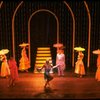 Gene Barry w. William Thomas, Jr. and dancers in drag in a scene from the Broadway musical "La Cage Aux Folles." (New York)