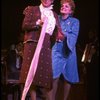 L-R) George Hearn in drag w. Elizabeth Parrish in a scene from the Broadway musical "La Cage Aux Folles." (New York)