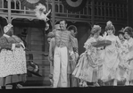 Donald O'Connor (C) in a scene from the Broadway revival of the musical "Showboat" (New York)