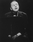 Ned Sherrin in a scene from the Broadway production of the musical revue "Side By Side By Sondheim"