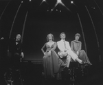 (L-R) Ned Sherrin, Millicent Martin, David Kernan and Julia McKenzie in a scene from the Broadway production of the musical revue "Side By Side By Sondheim"