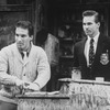 (L-R) Brian Benben and Val Kilmer in a scene from the off-Broadway production of the play "Slab Boys".