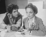 John Shea and Pamela Reed in a scene from the NY Shakespeare Festival production of the play "Sorrows Of Stephen"