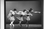 Donna McKechnie (C) in a scene from the Broadway revival of the musical "Sweet Charity"