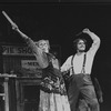 Len Cariou and Angela Lansbury in a scene from the Broadway production of the musical "Sweeney Todd".