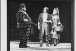 (L-R) Jack Eric Williams, Len Cariou and Angela Lansbury in a scene from the Broadway production of the musical "Sweeney Todd".