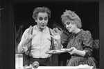 Beth Fowler and Bob Gunton in a scene from the Circle In The Square production of the musical "Sweeney Todd".