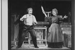 Beth Fowler and Bob Gunton in a scene from the Circle In The Square production of the musical "Sweeney Todd".