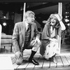Jack Gilford and Joyce Van Patten in a scene from the Broadway production of the play "The Supporting Cast"