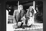 Jack Gilford and Joyce Van Patten in a scene from the Broadway production of the play "The Supporting Cast"