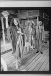 (R-L) Jack Gilford, Joyce Van Patten and Sandy Dennis in a scene from the Broadway production of the play "The Supporting Cast"