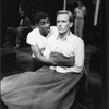(2R-R) Peter Weller and Peter Evans in a scene from the Broadway production of the play "Streamers".