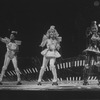 Jane Krakowski (C) and Andrea McArdle (R) in a scene from the Broadway production of the musical "Starlight Express". (New York)