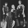 David Purdham (top L), Donald Moffat (2R) and unidents.  in a scene from the NY Shakespeare Festival Central Park production of the play "Titus Andronicus".