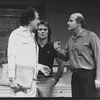 (L-R) Louis Zorich, Tommy Lee Jones and Peter Boyle in a scene from the NY Shakespeare Festival production of the play "True West".