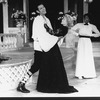 (L-R) Jeff Goldblum, Michelle Pfeiffer and Charlaine Woodard in a scene from the NY Shakespeare Festival Central Park production of the play "Twelfth Night"