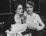 (L-R) Patti LuPone and Lindsey Crouse in a scene from the NY Shakespeare Festival production of the play "The Water Engine"