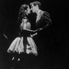 Josie DeGuzman and Ken Marshall about to kiss in a scene from the Broadway revival of the musical "West Side Story"